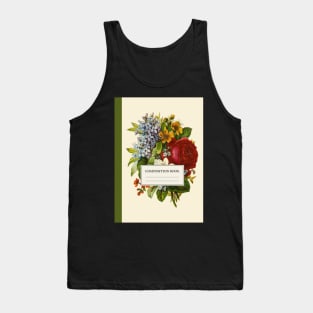 Aesthetic Vintage Floral Composition Book Tank Top